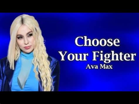 choose your fighter tiktok|Ava Max .